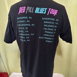 Maroon 5 Red Pill Blues Tour Men's Black T Shirt Large Gildan Softstyle